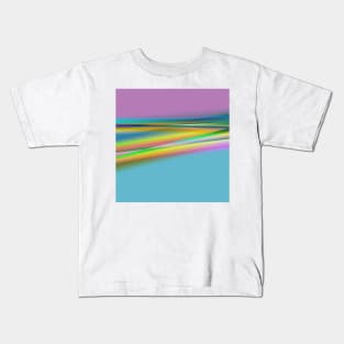 blue pink abstract texture art Kids T-Shirt